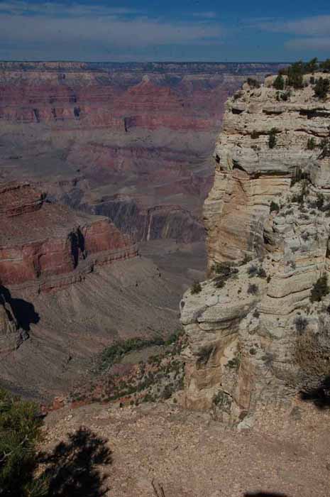 along the south rim